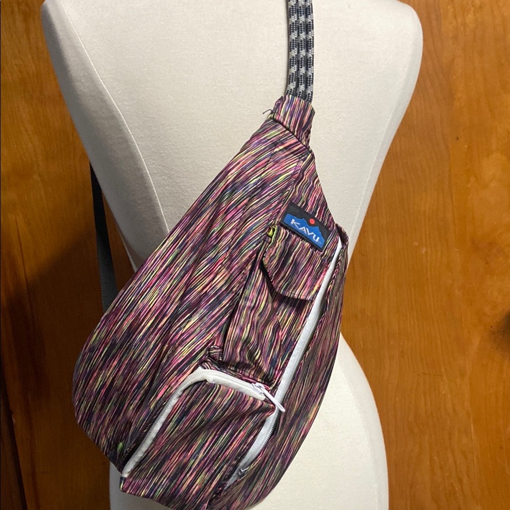 KAVU Vivid Sling Rainbow Multicolor Crossbody Bag